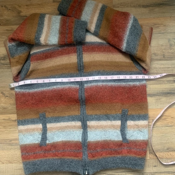 🦙Alpaca Wool🦙WALIKI Cardigan Full Zipper & Lined Gorgeous Colorway  Pockets too! - Picture 13 of 16